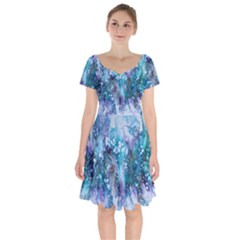 Sea Anemone  Short Sleeve Bardot Dress by CKArtCreations