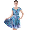 Sea anemone  Cap Sleeve Midi Dress View1