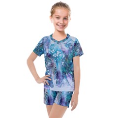 Sea Anemone  Kids  Mesh Tee And Shorts Set