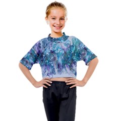 Sea Anemone  Kids Mock Neck Tee