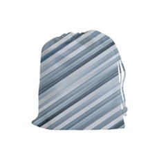 Modern Stripes Print Drawstring Pouch (large) by dflcprintsclothing