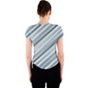 Modern Stripes Print Crew Neck Crop Top View2