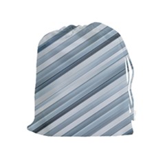 Modern Stripes Print Drawstring Pouch (xl) by dflcprintsclothing