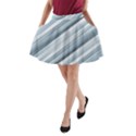 Modern Stripes Print A-Line Pocket Skirt View1