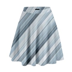 Modern Stripes Print High Waist Skirt