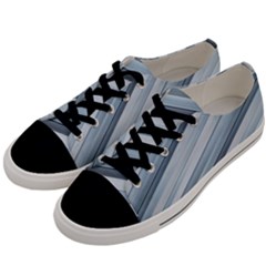 Modern Stripes Print Men s Low Top Canvas Sneakers