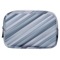 Modern Stripes Print Make Up Pouch (small) by dflcprintsclothing