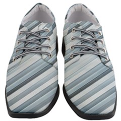 Modern Stripes Print Women Heeled Oxford Shoes by dflcprintsclothing