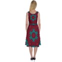 Cherry-blossom Mandala Of Sakura Branches Midi Sleeveless Dress View2