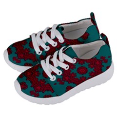 Cherry-blossom Mandala Of Sakura Branches Kids  Lightweight Sports Shoes by pepitasart