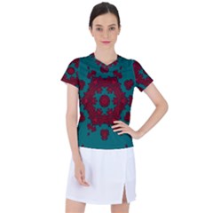 Cherry-blossom Mandala Of Sakura Branches Women s Sports Top by pepitasart