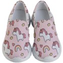 Cute-unicorn-rainbow-seamless-pattern-background Kids Lightweight Slip Ons View1