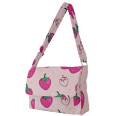 Seamless-strawberry-fruit-pattern-background Full Print Messenger Bag (s) by Vaneshart