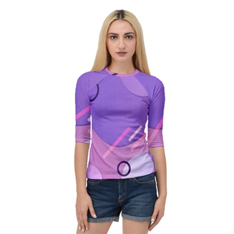 Colorful-abstract-wallpaper-theme Quarter Sleeve Raglan Tee by Vaneshart