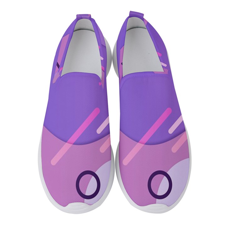 Colorful-abstract-wallpaper-theme Women s Slip On Sneakers