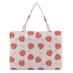 Strawberries-pattern-design Medium Tote Bag by Vaneshart