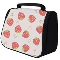 Strawberries-pattern-design Full Print Travel Pouch (big) by Vaneshart