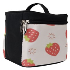 Strawberries-pattern-design Make Up Travel Bag (small) by Vaneshart