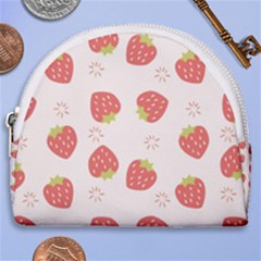 Strawberries-pattern-design Horseshoe Style Canvas Pouch by Vaneshart