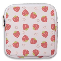 Strawberries-pattern-design Mini Square Pouch by Vaneshart