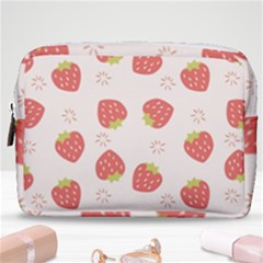 Strawberries-pattern-design Make Up Pouch (medium) by Vaneshart