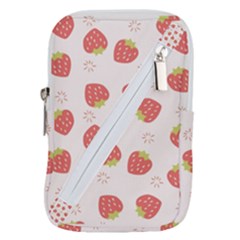 Strawberries-pattern-design Belt Pouch Bag (large) by Vaneshart