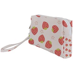 Strawberries-pattern-design Wristlet Pouch Bag (small) by Vaneshart