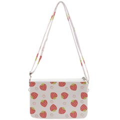 Strawberries-pattern-design Double Gusset Crossbody Bag