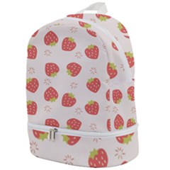 Strawberries-pattern-design Zip Bottom Backpack by Vaneshart