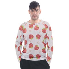 Strawberries-pattern-design Men s Long Sleeve Raglan Tee