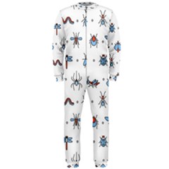 Insects-icons-square-seamless-pattern Onepiece Jumpsuit (men)  by Vaneshart