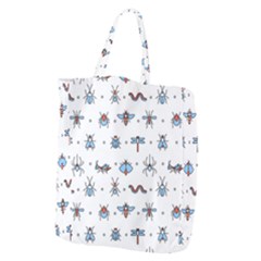 Insects-icons-square-seamless-pattern Giant Grocery Tote by Vaneshart