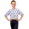 Insects-icons-square-seamless-pattern Kids Mock Neck Tee View1