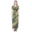 Camouflage-pattern-background Short Sleeve Maxi Dress View1