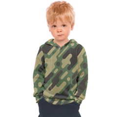 Camouflage-pattern-background Kids  Overhead Hoodie by Vaneshart