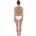 Camouflage-pattern-background Cross Back Hipster Bikini Top  View2