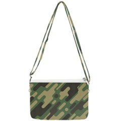 Camouflage-pattern-background Double Gusset Crossbody Bag