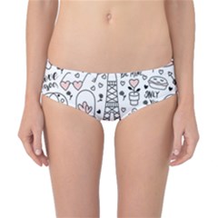 Big-collection-with-hand-drawn-objects-valentines-day Classic Bikini Bottoms