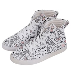 Big-collection-with-hand-drawn-objects-valentines-day Women s Hi-top Skate Sneakers by Vaneshart