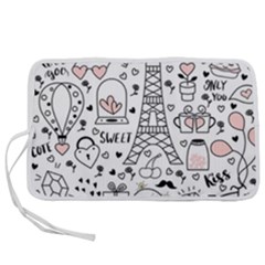 Big-collection-with-hand-drawn-objects-valentines-day Pen Storage Case (l)