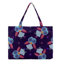 Owl-pattern-background Medium Tote Bag by Vaneshart