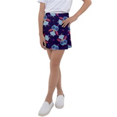 Owl-pattern-background Kids  Tennis Skirt