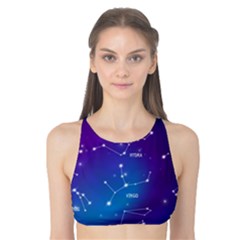 Realistic-night-sky-poster-with-constellations Tank Bikini Top by Vaneshart