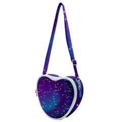 Realistic-night-sky-poster-with-constellations Heart Shoulder Bag