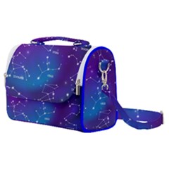 Realistic-night-sky-poster-with-constellations Satchel Shoulder Bag by Vaneshart