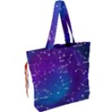 Realistic-night-sky-poster-with-constellations Drawstring Tote Bag View2