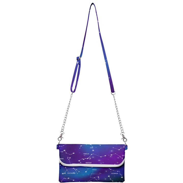 Realistic-night-sky-poster-with-constellations Mini Crossbody Handbag