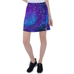 Realistic-night-sky-poster-with-constellations Tennis Skirt