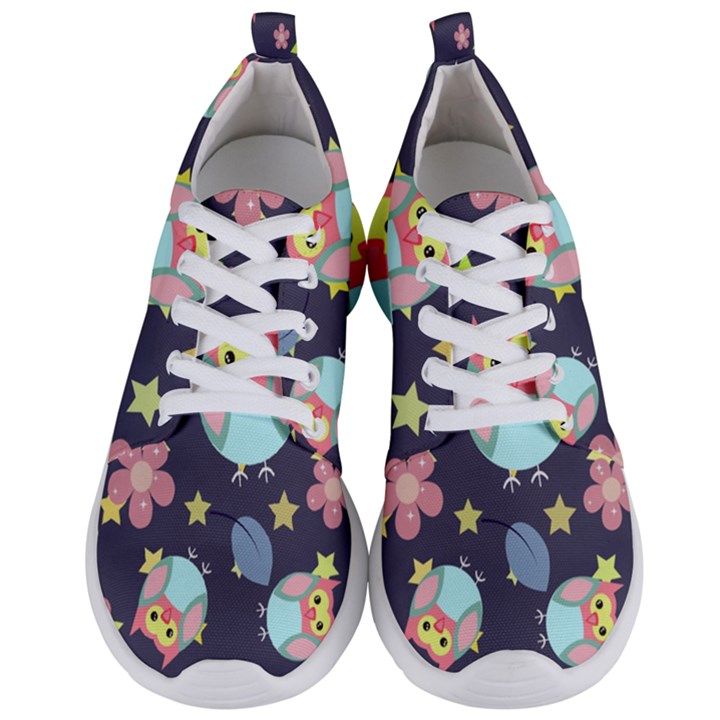 Owl stars pattern background Men s Lightweight Sports Shoes