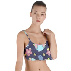 Owl Stars Pattern Background Layered Top Bikini Top  by Vaneshart